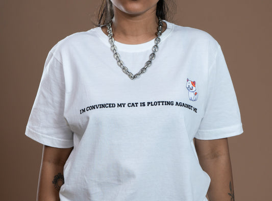 Plotting Cat (White)